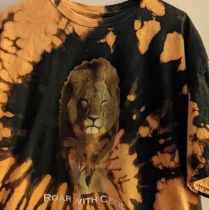 𝅺ROAR with Cecil T-shirt Bleach Dyed XXL